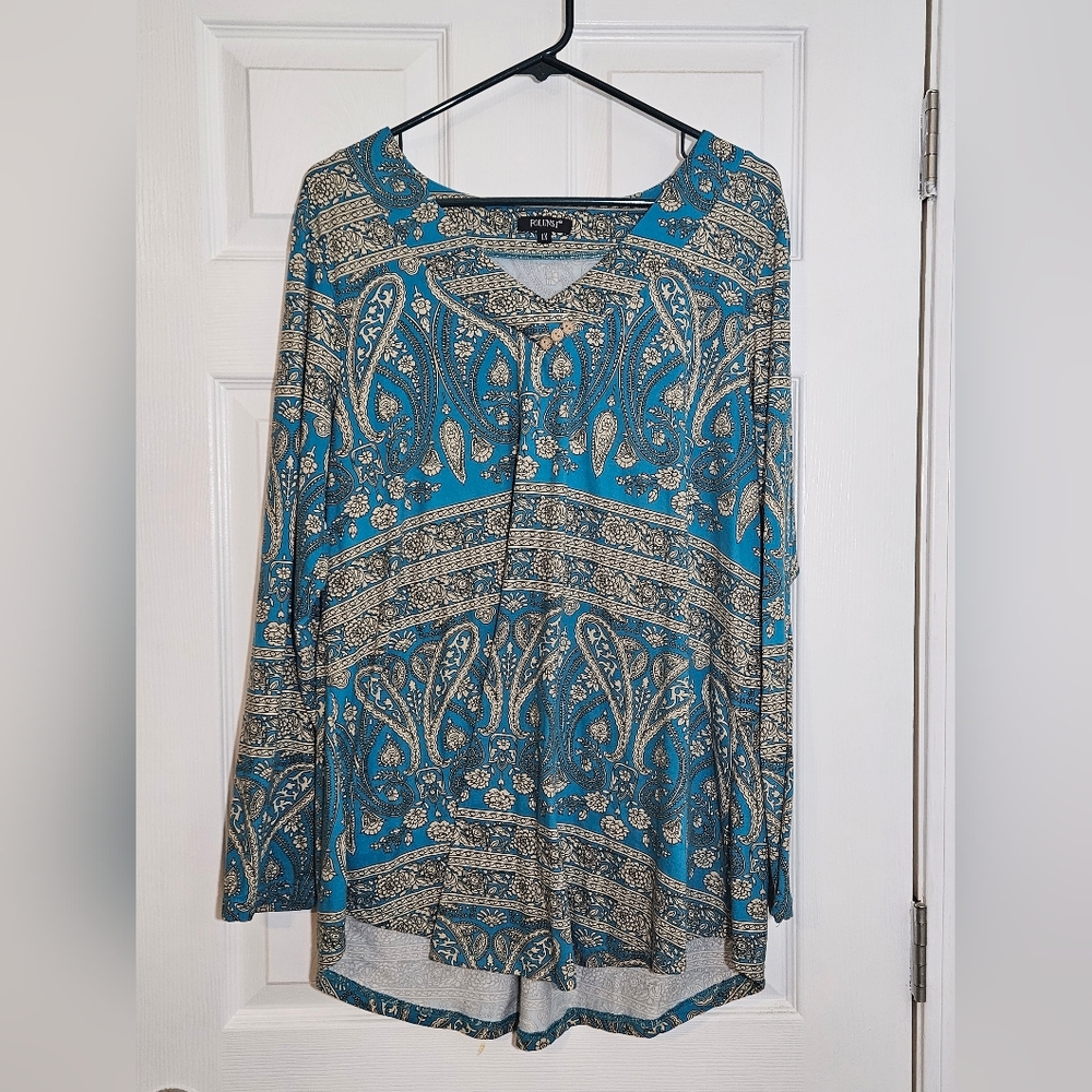 1X Folunsi Long Sleeved Tunic Top